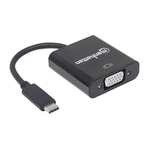 MANHATTAN ADAPTADOR USB-C A VGA - BLACK